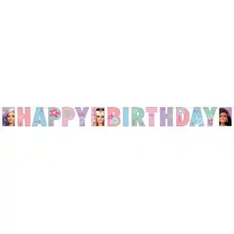 Tesco Barbie Sweet Life Happy Birthday Cardboard Letter Banner 2m offer