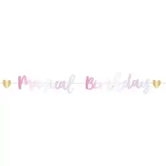 Tesco Fairy Princess Magical Birthday Foil Cardboard Letter Banner 180cm offer