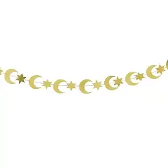 Tesco Gold Moon & Star Cutouts Cardboard Banner 400cm offer