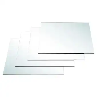 Tesco Living and Home Acrylic Adhesive Wall Mirror Tiles 4pcs - 40cm*40cm offer