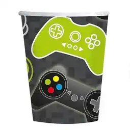 Tesco Level Up Gaming Paper Cups 250ml - Pack of 8 offer