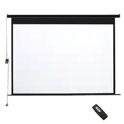 Tesco Living and Home Electric Projector Screen with Remote Control - 172cm W x 110cm H offer