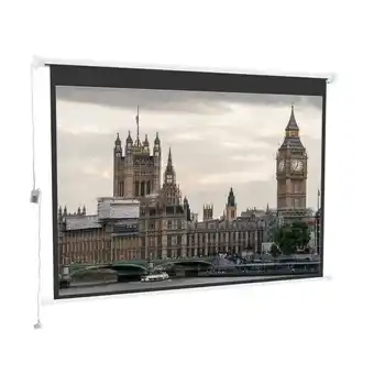 Tesco Living and Home Wall Mount Electric Projector Screen 4:3 - 227cm W x 152cm H offer