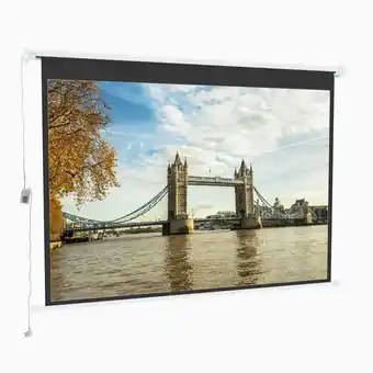 Tesco Living and Home Wall Mount Electric Projector Screen - 269cm W x 183cm H offer