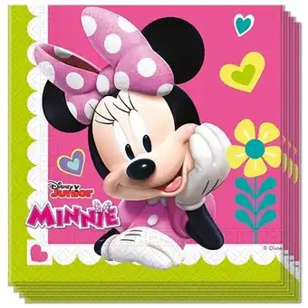 Tesco Disney Minnie Mouse Luncheon Napkins 33cm 2Ply - Pack of 20 offer