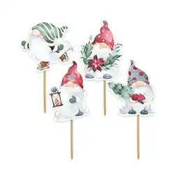 Tesco Gonk Christmas Cupcake Food Pick Toppers - Pack of 12 offer