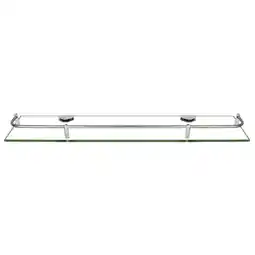 Tesco Living and Home Bathroom Tempered Glass Shelf Wall Mounted - 60cm offer