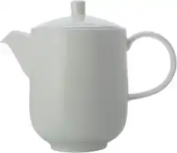 Tesco Maxwell & Williams Tall 4-Cup White Bone China Teapot offer