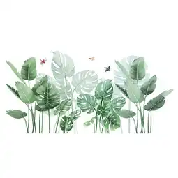 Tesco Living and Home Tropical Rainforest Greenery Plants Wall Sticker offer