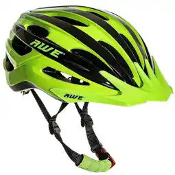 Tesco AWE AweAir In Mould Adult Bike Helmet 55-58cm Black/Green Crash Guarantee offer