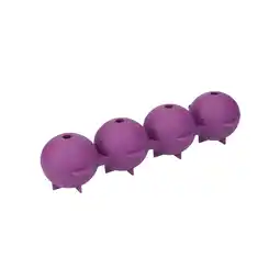 Tesco Colourworks Sphere Ice Cube Moulds in Gift Box, LFGB-Grade Silicone - Purple offer