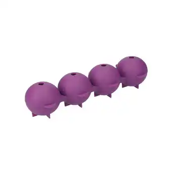 Tesco Colourworks Sphere Ice Cube Moulds in Gift Box, LFGB-Grade Silicone - Purple offer