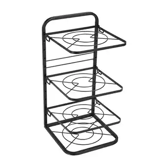 Tesco Living and Home 4-Tier Kitchen Pot Pan Organizer Rack offer