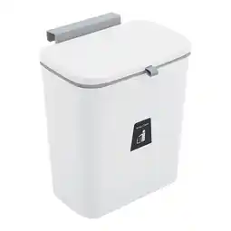 Tesco Living and Home Kitchen Hanging Waste Bin with Inner bucket - White offer