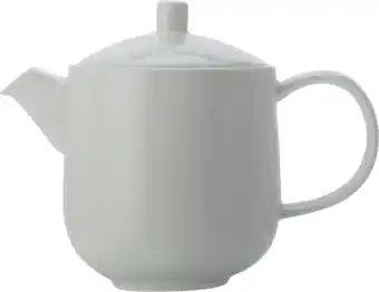 Tesco Maxwell & Williams Tall 6-Cup White Bone China Teapot offer