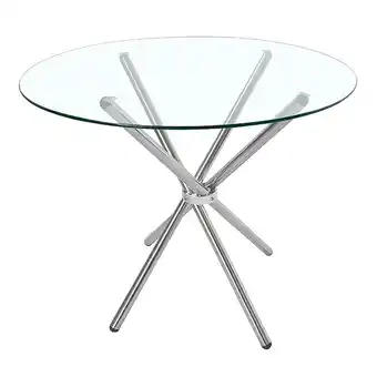 Tesco Living and Home Round Tempered Glass Dining Table offer