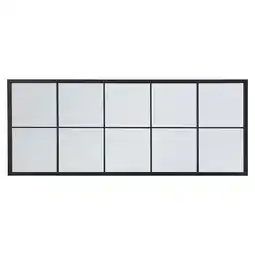 Tesco Living and Home Full-Length Rectangle Window Mirror - Black offer