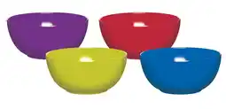 Tesco Colourworks Set of 4 Melamine Bowls offer