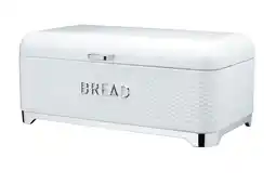 Tesco Lovello Textured Bread Bin - Ice White offer