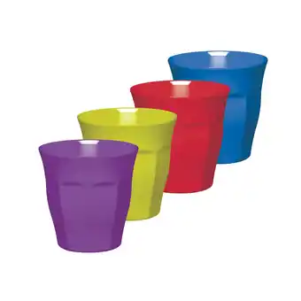 Tesco Colourworks Set of 4 Melamine Tumblers offer