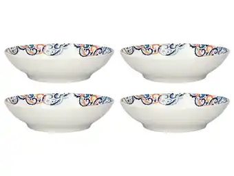 Tesco V&A 4pc Colourful Patterned Ceramic Pasta Bowl Set offer