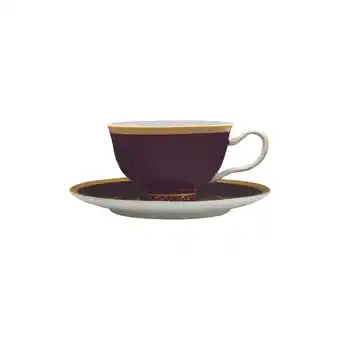 Tesco Maxwell & Williams Teas & C's Kasbah Violet 200ml Footed Cup and Saucer offer