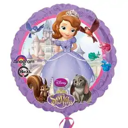 Tesco Sofia The First Round Foil Helium Balloon 43cm / 17 in offer