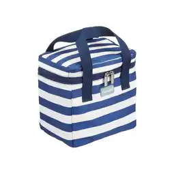 Tesco KitchenCraft Lulworth Nautical-Striped Small Cool Bag offer