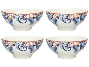 Tesco Victoria And Albert Rococo Silk Cereal Bowls, Set of 4 offer