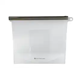 Tesco MasterClass 1-Litre Reusable Food Bag with Leakproof and Airtight Seal, BPA-Free Silicone offer