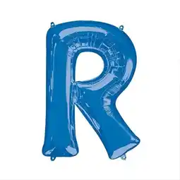 Tesco Blue Letter R Air Fill Foil Balloon 40cm / 16 in offer