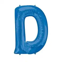 Tesco Blue Letter D Air Fill Foil Balloon 40cm / 16 in offer