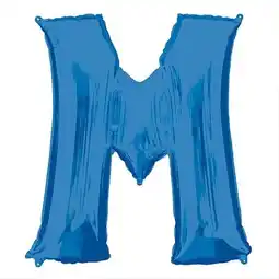 Tesco Blue Letter M Air Fill Foil Balloon 40cm / 16 in offer