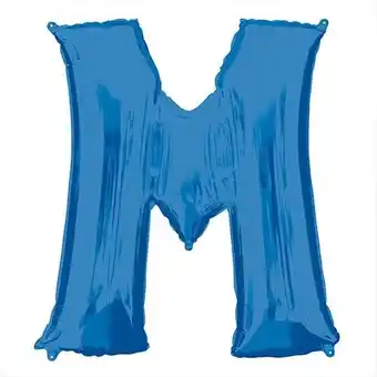 Tesco Blue Letter M Air Fill Foil Balloon 40cm / 16 in offer