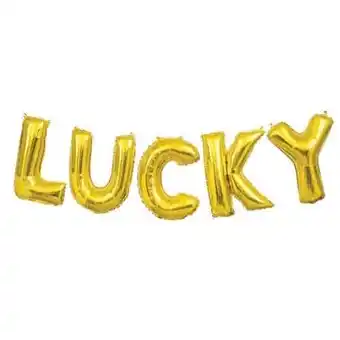 Tesco Gold Lucky Air Fill Foil Balloon Kit 35cm offer