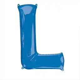 Tesco Blue Letter L Air Fill Foil Balloon 40cm / 16 in offer