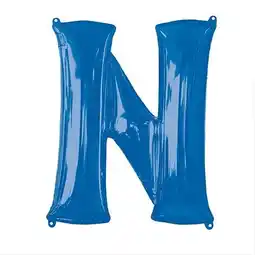 Tesco Blue Letter N Air Fill Foil Balloon 40cm / 16 in offer