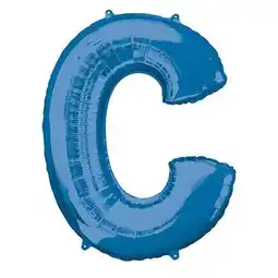 Tesco Blue Letter C Air Fill Foil Balloon 40cm / 16 in offer