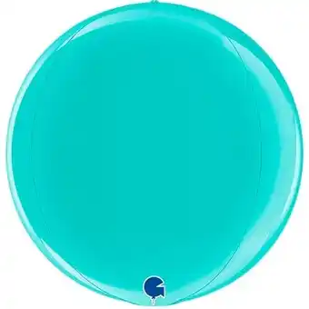 Tesco Tiffany Blue 4D Globe Foil Helium Balloon 38cm / 15 in offer