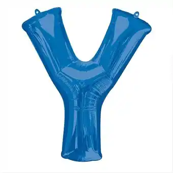 Tesco Blue Letter Y Air Fill Foil Balloon 40cm / 16 in offer