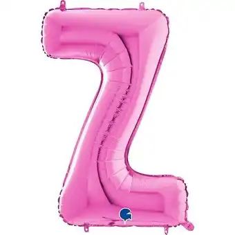 Tesco Hot Pink Letter Z Helium Foil Giant Balloon 66cm / 26 in offer