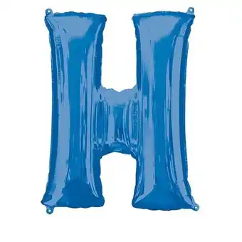 Tesco Blue Letter H Air Fill Foil Balloon 40cm / 16 in offer