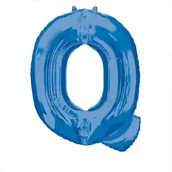 Tesco Blue Letter Q Air Fill Foil Balloon 40cm / 16 in offer