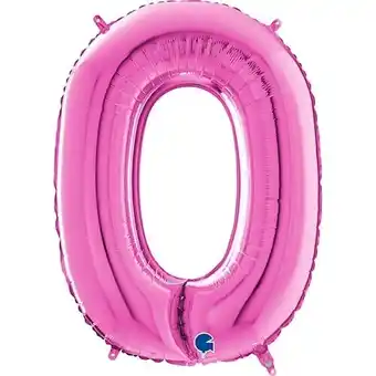 Tesco Hot Pink Letter O Helium Foil Giant Balloon 66cm / 26 in offer