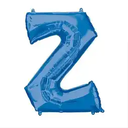 Tesco Blue Letter Z Air Fill Foil Balloon 40cm / 16 in offer