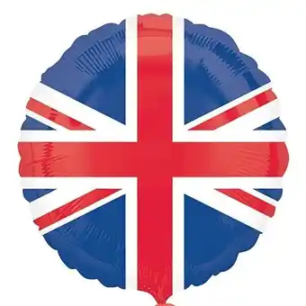 Tesco Great Britain Union Jack Flag Round Foil Helium Balloon 45cm / 18 in offer