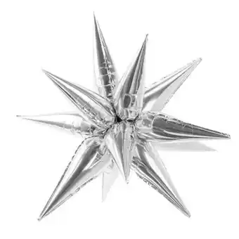 Tesco Silver 3D Star Air Fill Giant Foil Balloon 95cm / 37 in offer