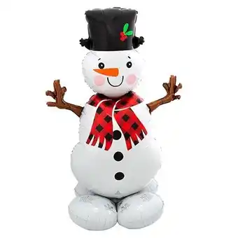 Tesco Christmas Snowman Airloonz Air Fill Giant Foil Balloon 139cm / 55 in offer