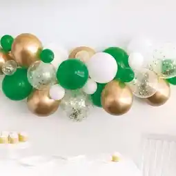 Tesco Green & Gold DIY Garland Balloon Arch Kit offer