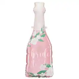 Tesco Pink Bottle Bride To Be Foil Giant Balloon 102cm / 40 in offer